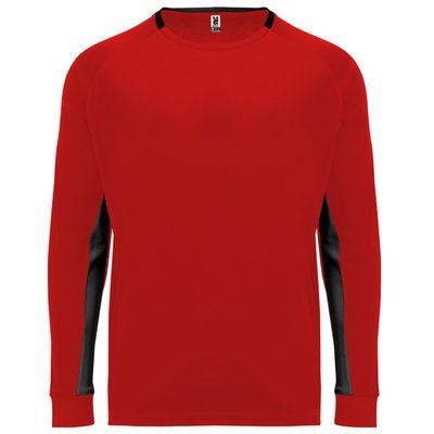 Camiseta de Portero Manga Larga Bicolor Rojo/Negro 12
