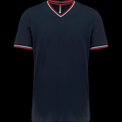 Camiseta de punto piqué de hombre Navy / Red / White XXL