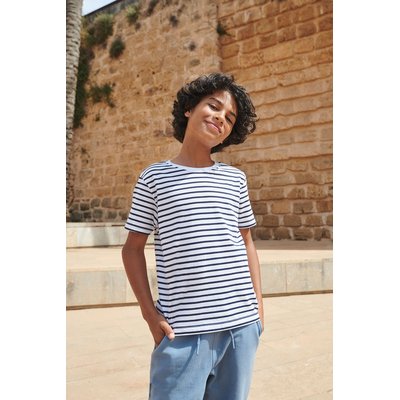 Camiseta A Rayas 100% Algodón