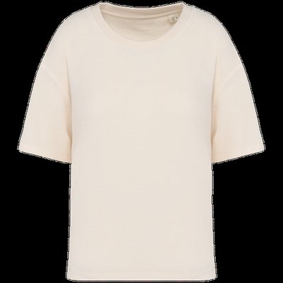 Camiseta de rizo para mujer corte oversize Ivory S
