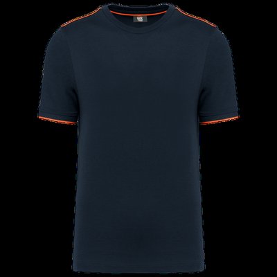 Camiseta ropa laboral Navy / Fluorescent Orange M