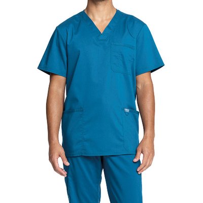 Camiseta Sanitaria 3 bolsillos Caribbean Blue Xs