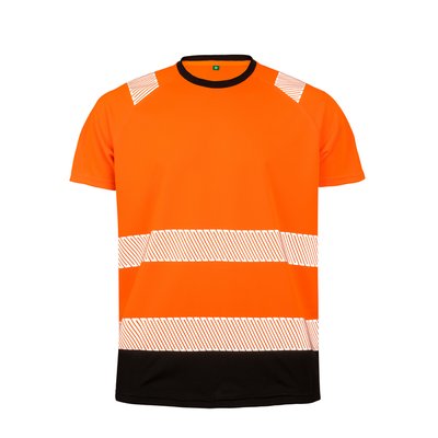 Camiseta de seguridad reciclada Orange / Black XXL/3XL