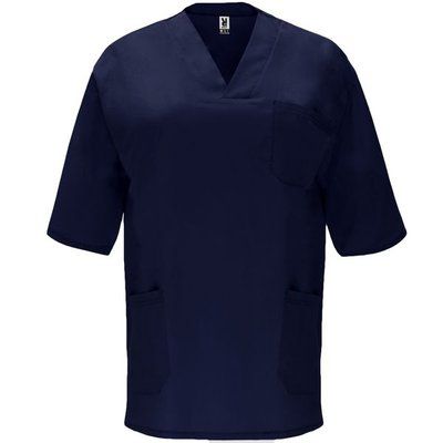 Camiseta de Servicios con Bolsillos y Escote V Marino XS