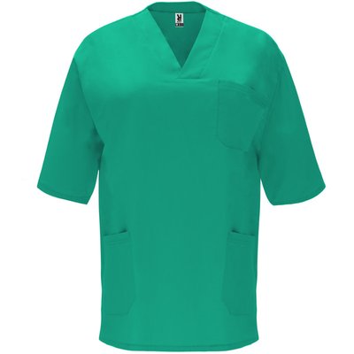 Camiseta de Servicios con Bolsillos y Escote V VERDE LAB 3XL