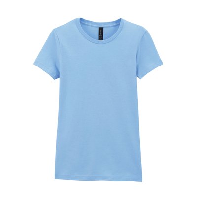 Camiseta sutil mujer algodón Light Blue Xl
