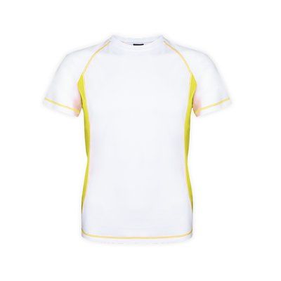Camiseta técnica adulto bicolor transpirable Amarillo Fluor XXL