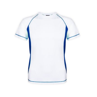 Camiseta técnica adulto bicolor transpirable Azul S