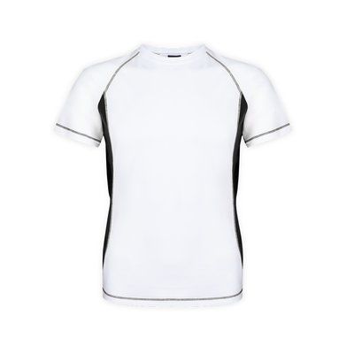 Camiseta técnica adulto bicolor transpirable Negro S