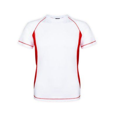 Camiseta técnica adulto bicolor transpirable Rojo S