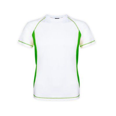 Camiseta técnica adulto bicolor transpirable Verde XXL