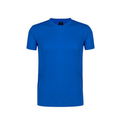 Camiseta técnica adulto de varios colores con diseño en espalda y mangas transpirable Azul XXL