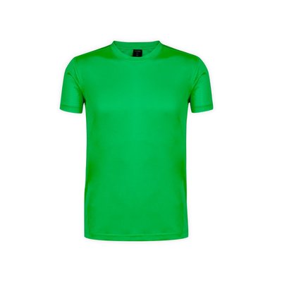 Camiseta técnica adulto de varios colores con diseño en espalda y mangas transpirable Verde S