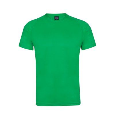 Camiseta técnica adulto de colores y tejido altamente transpirable  Verde XL