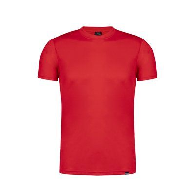 Camiseta técnica adulto ecológica de PET reciclado transpirable Rojo XL