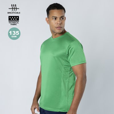 Camiseta técnica adulto de varios colores con diseño en espalda y mangas transpirable