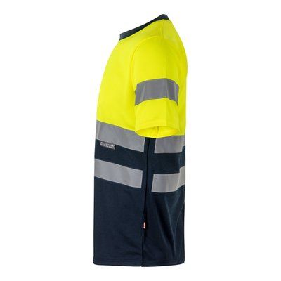 Camiseta técnica con bandas reflectantes
