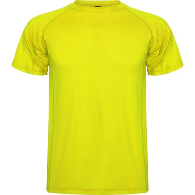 Camiseta Técnica de Colores Amarillo Fluor 12