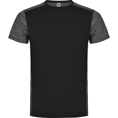 Camiseta técnica con cuello redondo y manga corta Negro/Negro Vigore 12