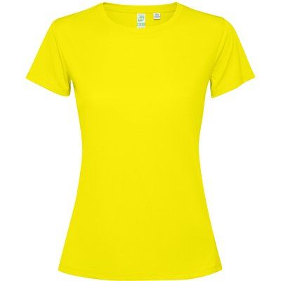 Camiseta técnica entallada para mujer Amarillo Fluor M
