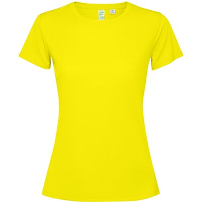 Camiseta técnica entallada para mujer Amarillo Fluor Xl