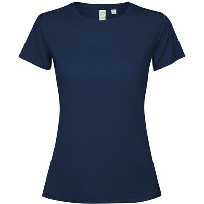 Camiseta técnica entallada para mujer Marino L