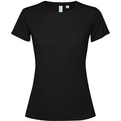Camiseta técnica entallada para mujer Negro Xl