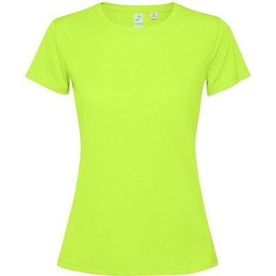 Camiseta técnica entallada para mujer Verde Fluor L