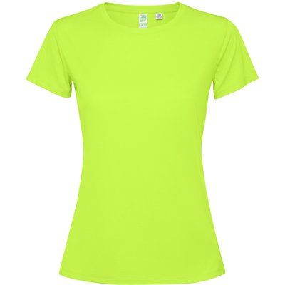 Camiseta técnica entallada para mujer Verde Fluor M