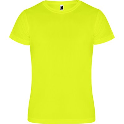Camiseta Técnica Manga Corta Amarillo Fluor 16