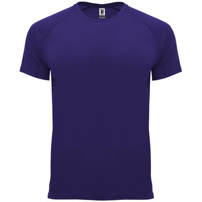 Camiseta técnica manga corta cuello redondo Morado 2XL