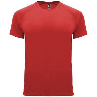 Camiseta técnica manga corta cuello redondo Rojo 4