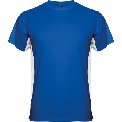 Camiseta técnica de manga corta transpirable ROYAL/BLANCO M