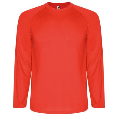 Camiseta técnica manga larga ranglán Rojo 4