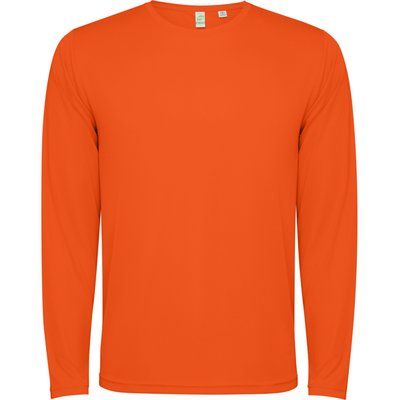 Camiseta técnica de manga larga unisex Naranja Fuego 4