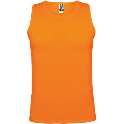 Camiseta Técnica sin Mangas Adulto/Niños NARANJA FLUOR 1/2