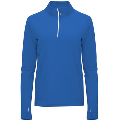 Camiseta Técnica Mujer Cuello Alto Puño Pulgar ROYAL M