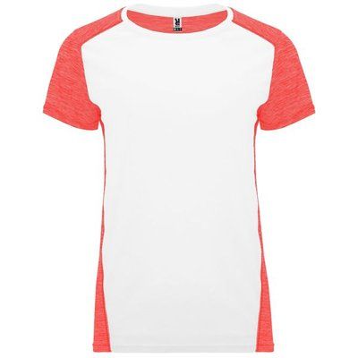 Camiseta Técnica Mujer Doble Tejido Bicolor BLANCO/CORAL FLUOR VIGORE XL