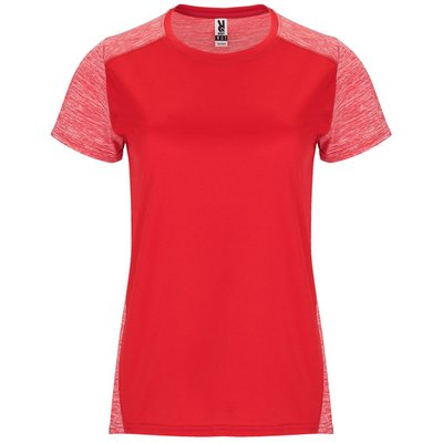 Camiseta Técnica Mujer Doble Tejido Bicolor Rojo/Rojo Vigore M