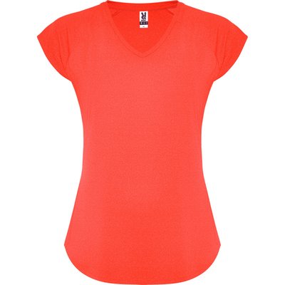 Camiseta Técnica Mujer Entallada CORAL FLUOR L