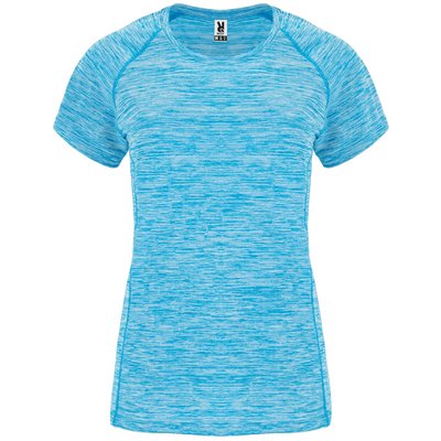 Camiseta Técnica Mujer Entallada Manga Ranglán TURQUESA VIGORE L