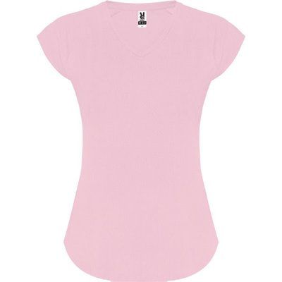 Camiseta Técnica Mujer Entallada Rosa Claro S