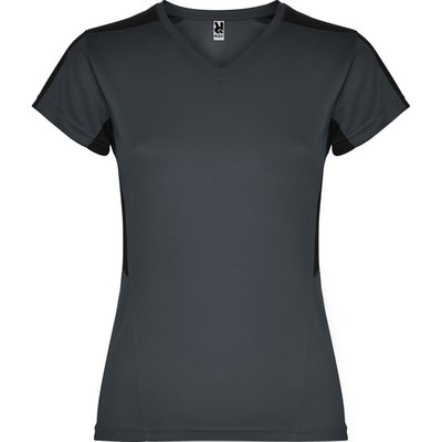 Camiseta técnica mujer manga corta EBANO/NEGRO M