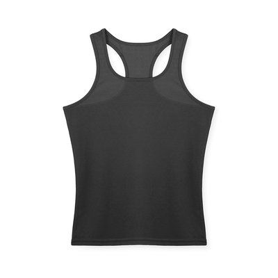 Camiseta técnica mujer de tirantes anchos y espalda estilo nadadora Neg L