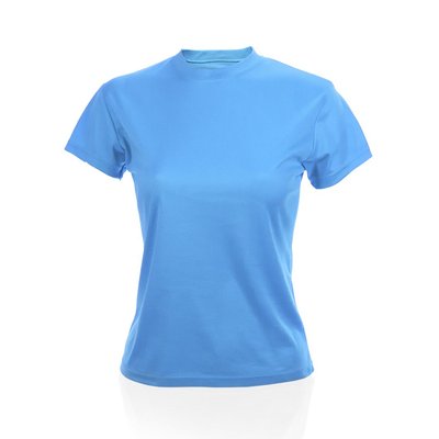 Camiseta técnica mujer transpirable en varios colores Azul Claro M
