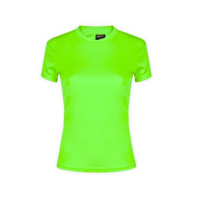 Camiseta técnica mujer en variedad colores con diseño en espalda y mangas transpirable Vec S