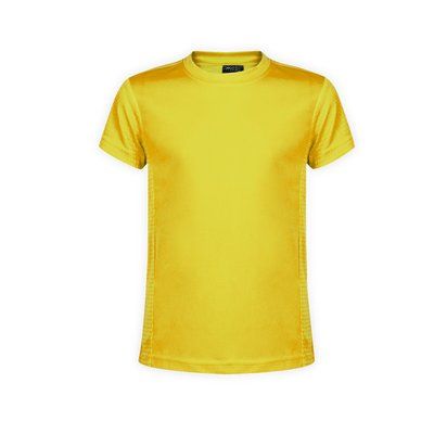 Camiseta técnica niño/niña variedad de colores con diseño en espalda y mangas Amarillo 10-12