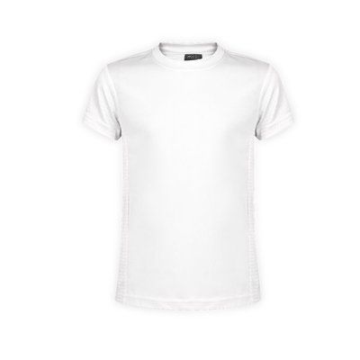 Camiseta técnica niño/niña variedad de colores con diseño en espalda y mangas Blanco 4-5