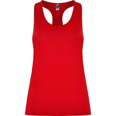 Camiseta Técnica de Tirantes Entallada Rojo L