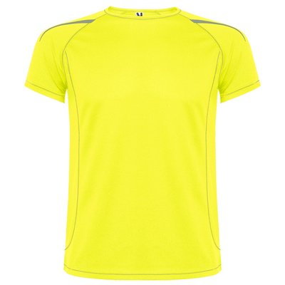 Camiseta técnica transpirable Amarillo Fluor 2XL